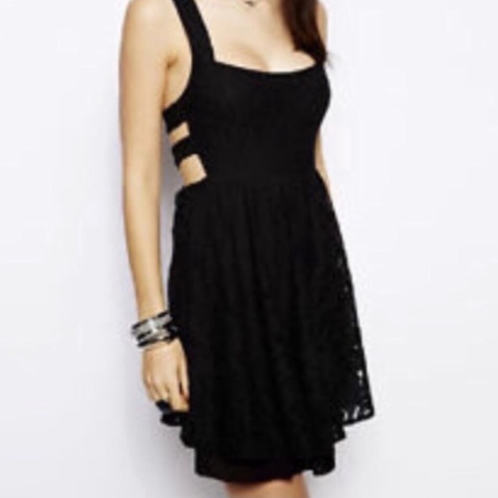 Free People black lace dress 2